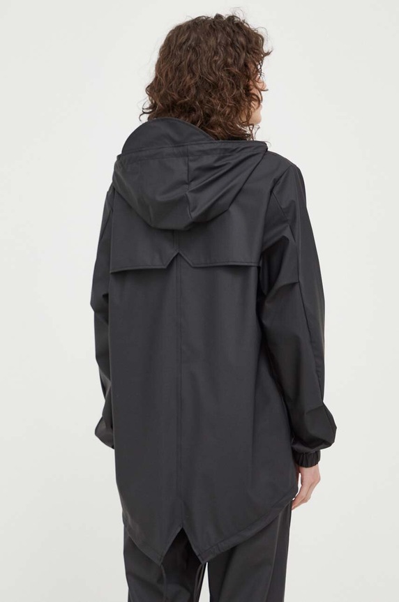 Rains kurtka przeciwdeszczowa 18010 Fishtail Jacket czarny 18010.01