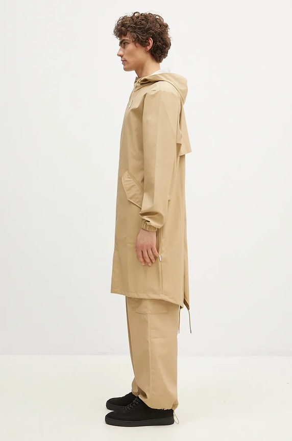 Rains rain jacket 18140 Fishtail Parka 18140.24 beige AW23