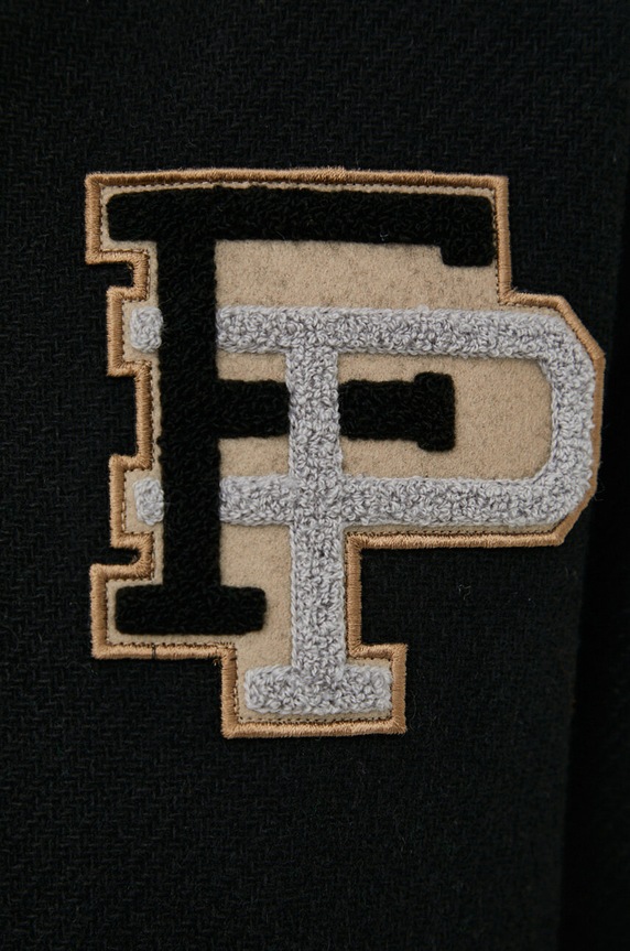 Filling Pieces kurtka bomber wełniana Varsity Jacket 81422201863 czarny