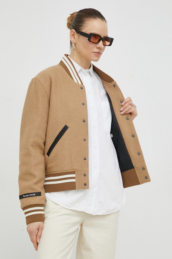 Filling Pieces kurtka bomber wełniana Varsity Jacket 81422209985