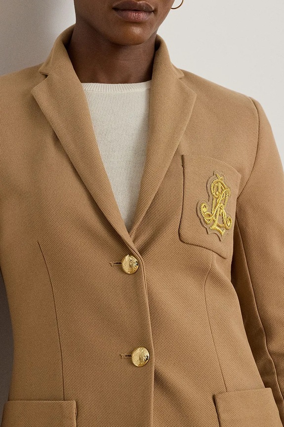 Lauren Ralph Lauren marynarka beżowy 200797305