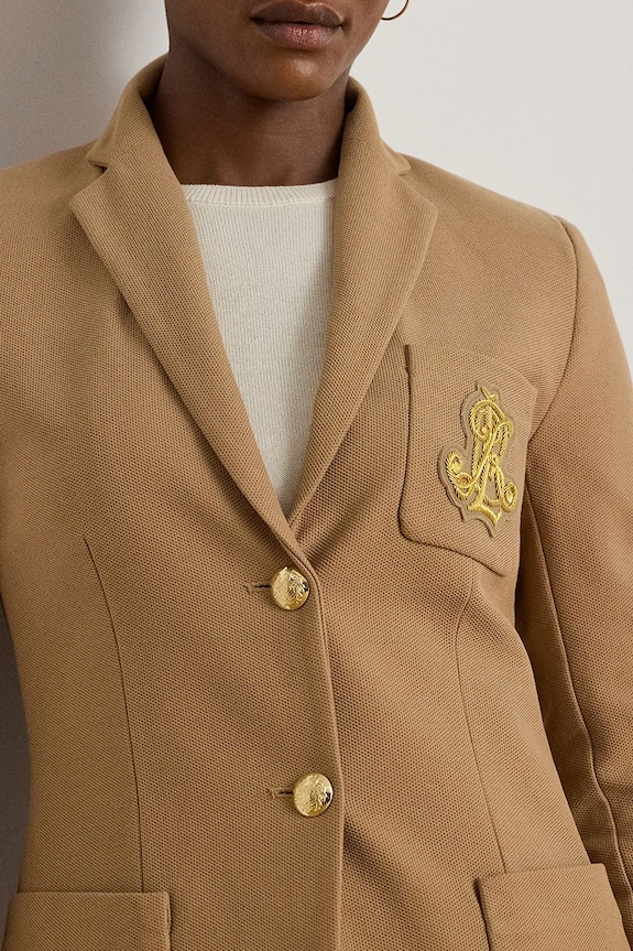 Lauren Ralph Lauren marynarka beżowy 200797305