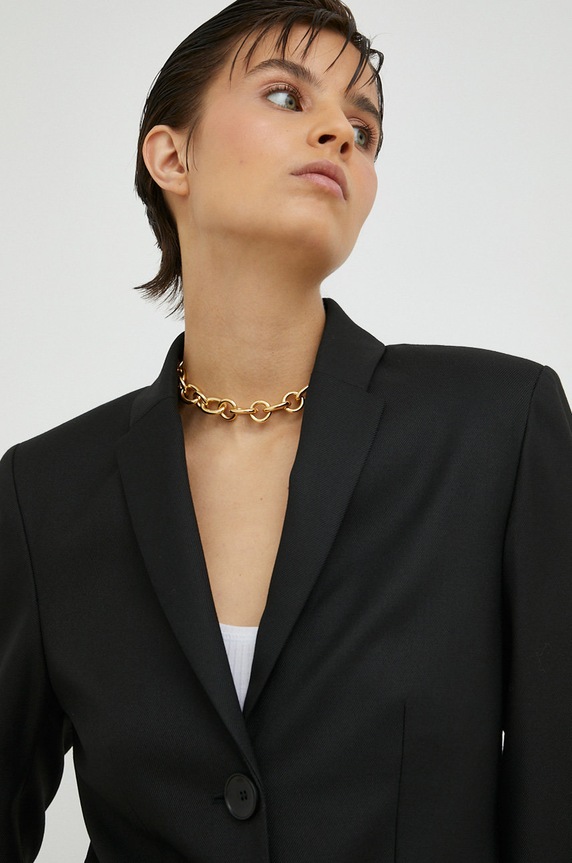 By Malene Birger marynarka czarny Q71447003