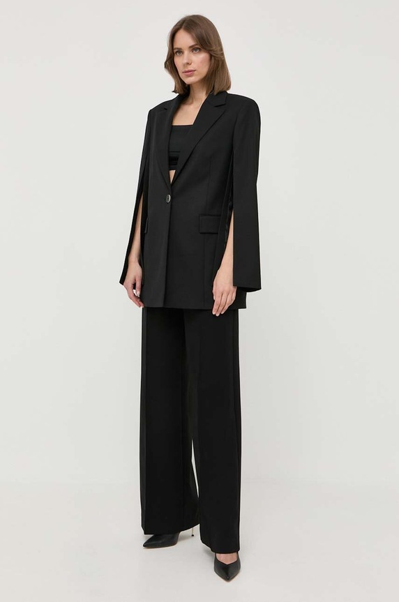 BOSS marynarka wełniana 50489915 czarny SS23