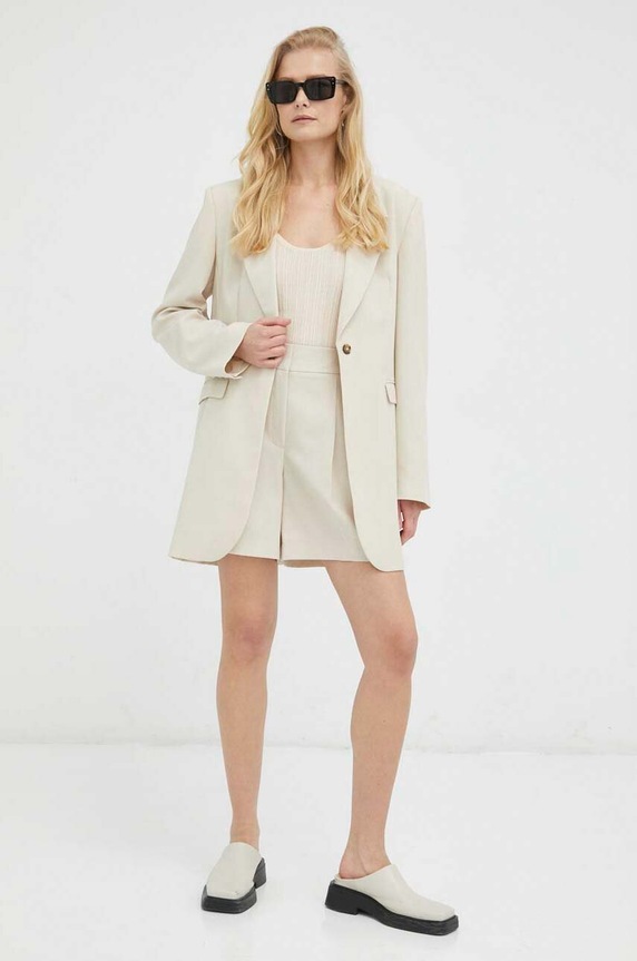Herskind marynarka 4724519 beżowy SS23