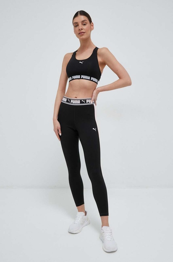 Tajice za trening Puma Strong Fashion crna 523111