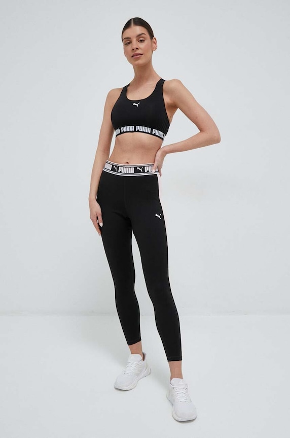 Tajice za trening Puma Strong Fashion crna 523111