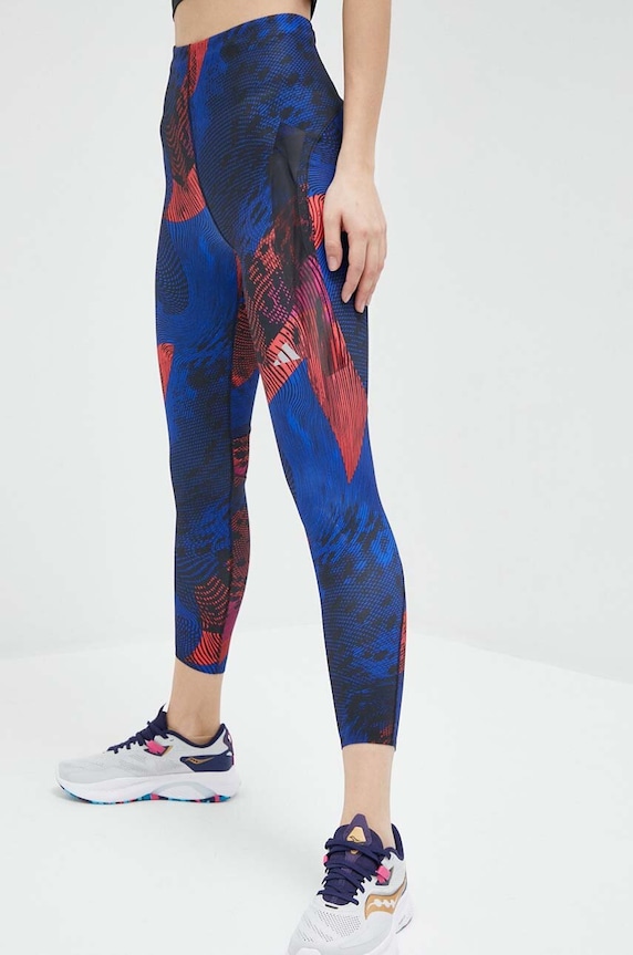 adidas Performance legginsy do biegania Adizero niebieski HS5433