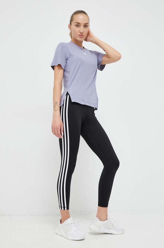 adidas Performance legginsy treningowe Train Essentials 3-Stripes czarny HT5438