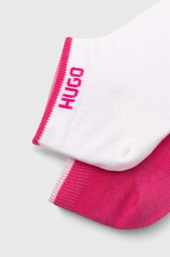 Ponožky HUGO 2-pack 50480343 růžová SS24