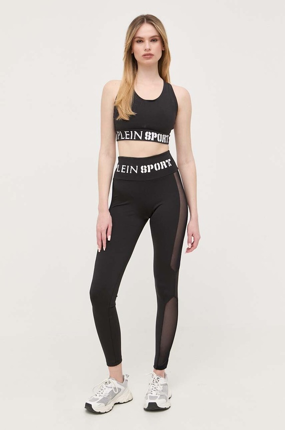 PLEIN SPORT legging PACC.WJT1717.STE003N fekete SS23