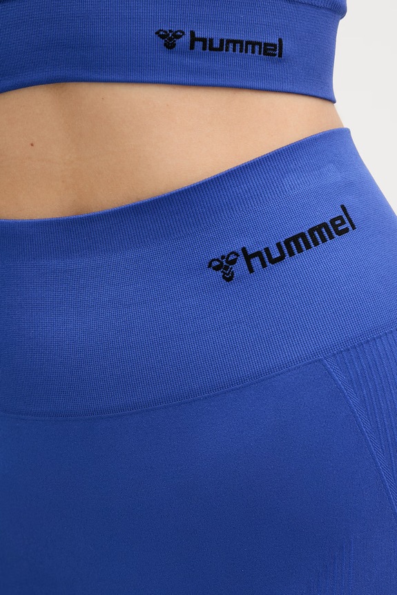 Hummel αθλητικό γυναικείο κολάν HmlTIF SEAMLESS HIGH WAIST TIGHTS μπλε 210492