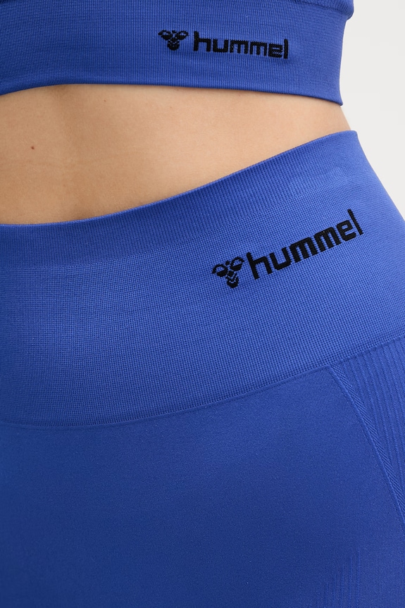 Hummel αθλητικό γυναικείο κολάν HmlTIF SEAMLESS HIGH WAIST TIGHTS μπλε 210492