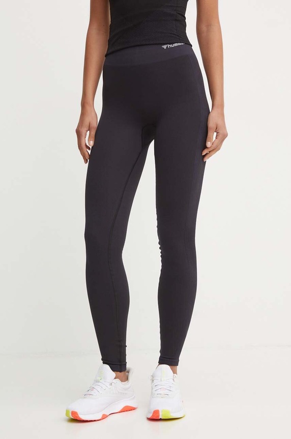 Hummel leggins de antrenament Clea tricotaj negru 210511