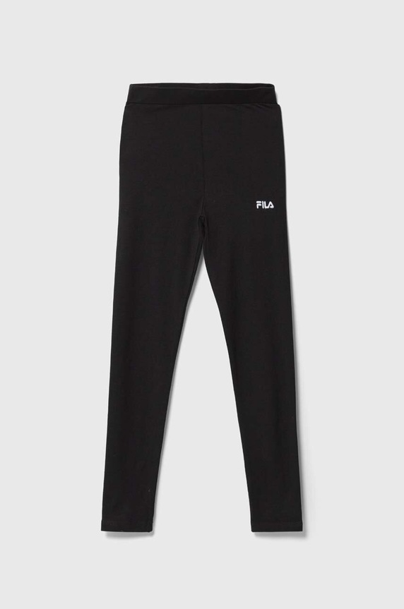 Detské legíny Fila s elastanom čierna FAT0222