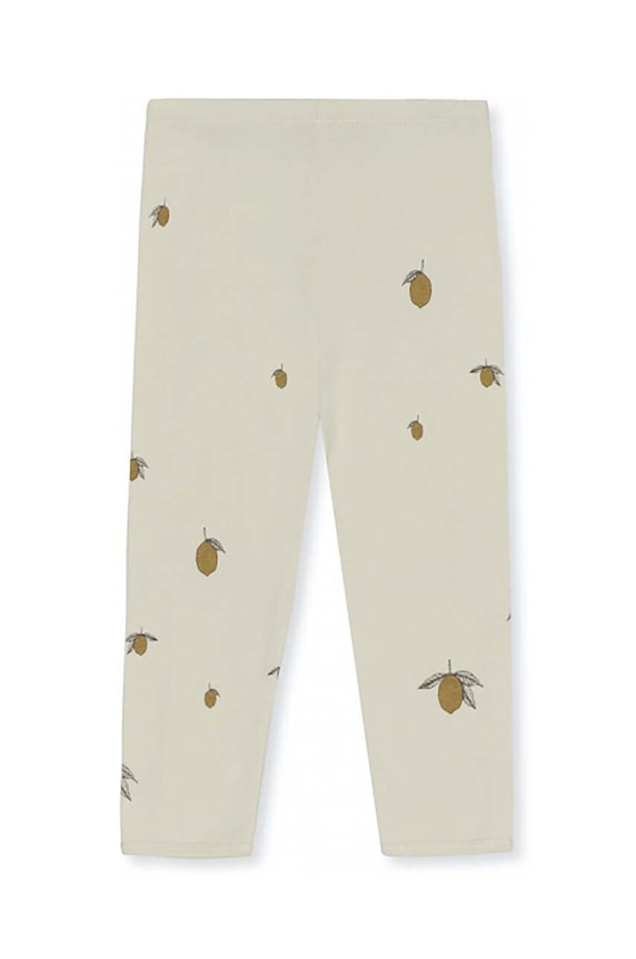 Konges Sløjd legginsy bawełniane dziecięce LEGGINS GOTS KS3557 żółty AA00