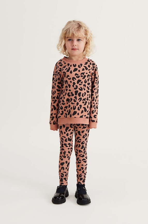 Liewood leggins copii tricotaj portocaliu LW17205