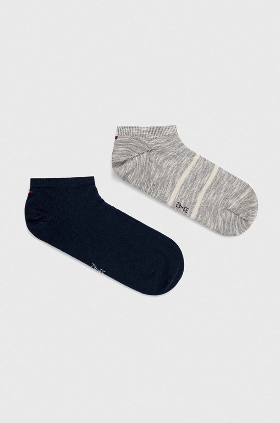 Tommy Hilfiger skarpetki 2-pack wzorzyste granatowy 701222638
