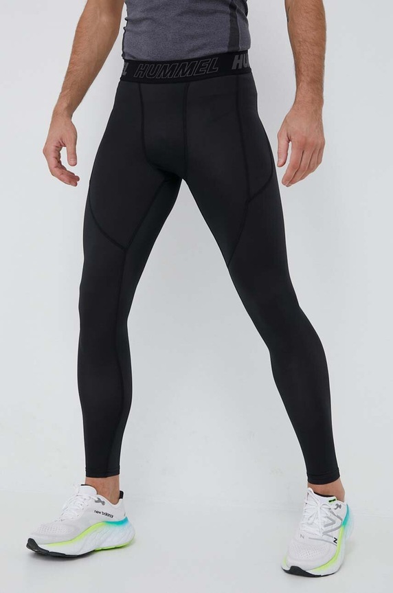 Tréninkové legíny Hummel hmlTE TOPAZ TIGHTS pletenina černá 213473
