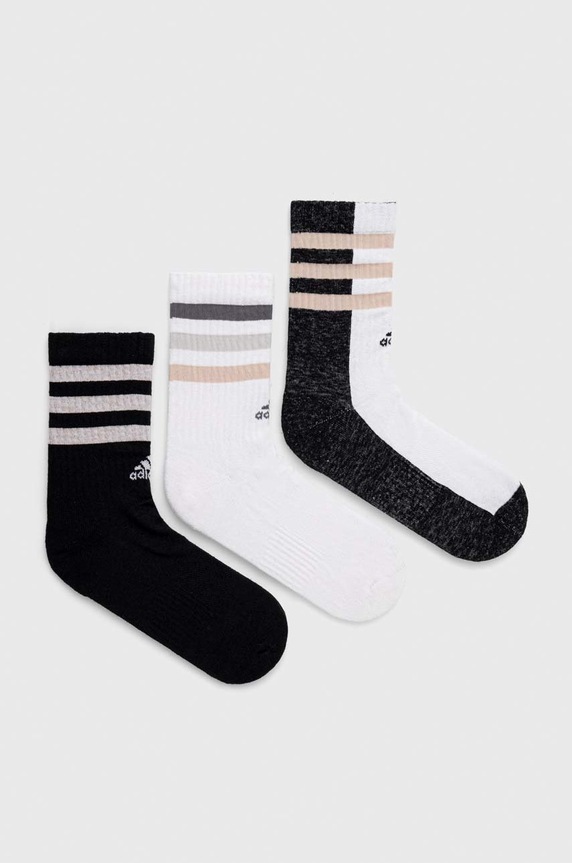Чорапи с лен adidas (3 броя) чорапи черен IC1279