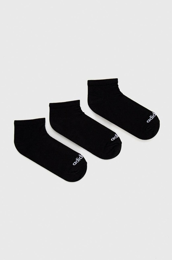 adidas skarpetki 3-pack Essentials skarpetki krótkie czarny IC1299