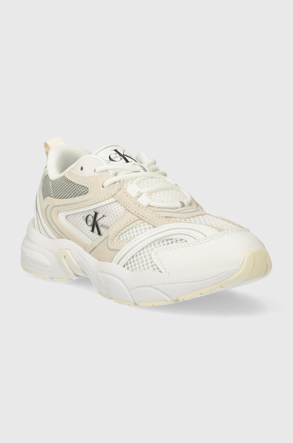 Calvin Klein Jeans sneakersy YW0YW00891 RETRO TENNIS SU-MESH W YW0YW00891 beżowy NC24