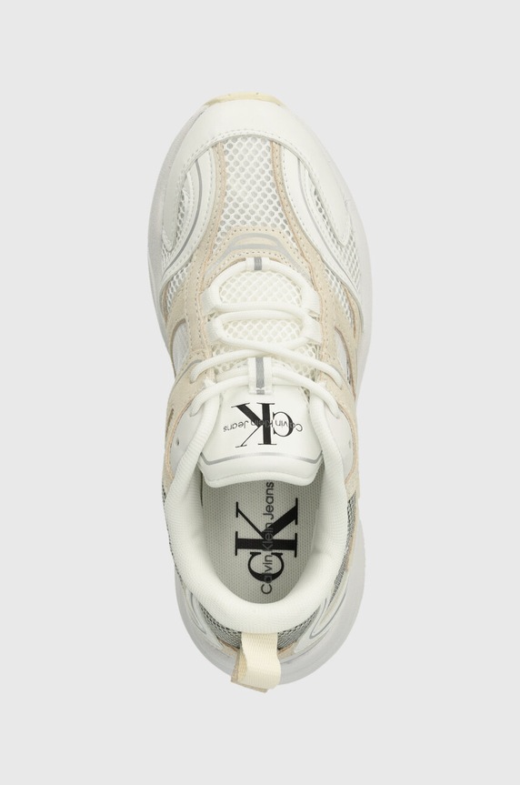 Calvin Klein Jeans sneakersy YW0YW00891 RETRO TENNIS SU-MESH W beżowy YW0YW00891