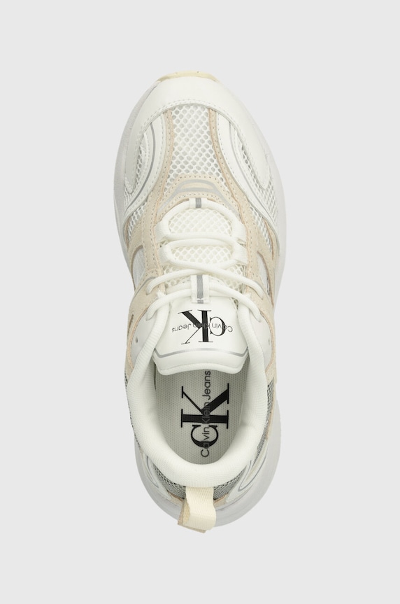 Calvin Klein Jeans sneakersy YW0YW00891 RETRO TENNIS SU-MESH W beżowy YW0YW00891