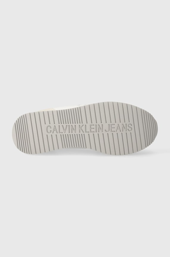Calvin Klein Jeans sportcipő YW0YW00840 RUNNER SOCK LACEUP NY-LTH W LACE UP YW0YW00840 fehér