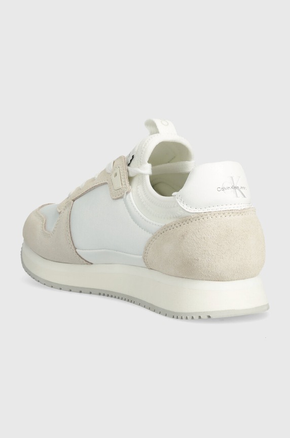 Cipők Calvin Klein Jeans sportcipő YW0YW00840 RUNNER SOCK LACEUP NY-LTH W LACE UP YW0YW00840 bézs