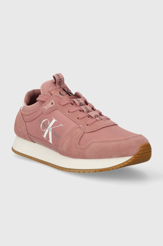 Calvin Klein Jeans sportcipő YW0YW00840 RUNNER SOCK LACEUP NY-LTH W LACE UP YW0YW00840 rózsaszín SS25