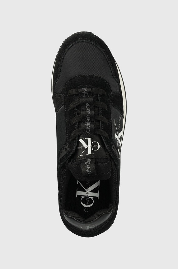 Маратонки Calvin Klein Jeans YW0YW00840 RUNNER SOCK LACEUP NY-LTH W черен YW0YW00840