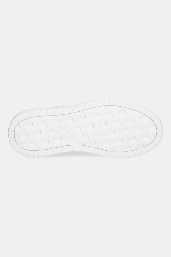 Calvin Klein Jeans sneakersy skórzane YW0YW00823 CHUNKY CUPSOLE MONOLOGO W YW0YW00823 biały