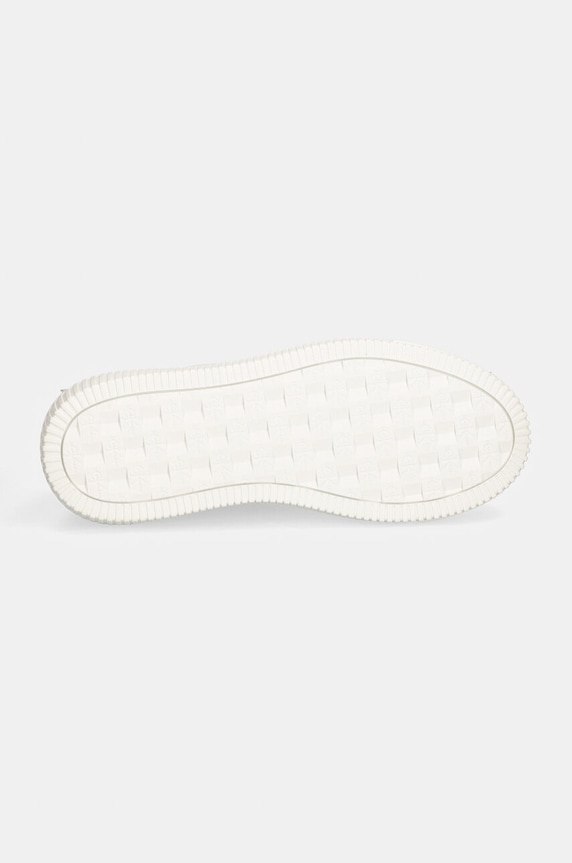 Calvin Klein Jeans bőr sportcipő YW0YW00823 CHUNKY CUPSOLE MONOLOGO W MONO LTH WN YW0YW00823 fehér