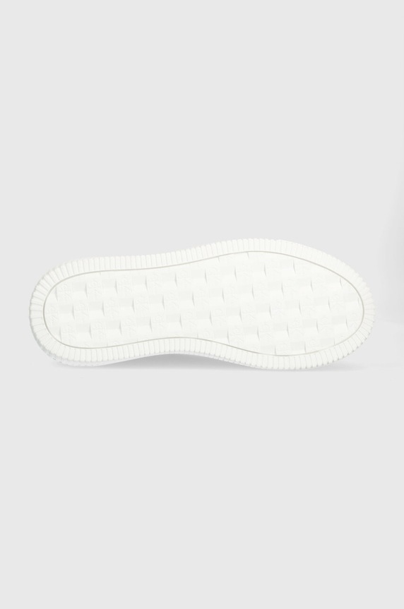 Calvin Klein Jeans bőr sportcipő YW0YW00823 CHUNKY CUPSOLE MONOLOGO W MONO LTH WN YW0YW00823 fehér