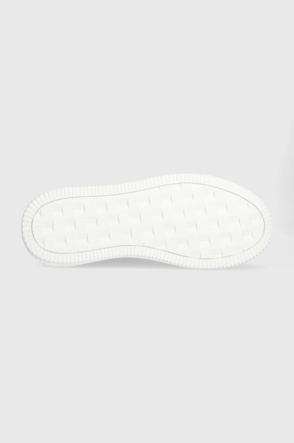 Calvin Klein Jeans bőr sportcipő YW0YW00823 CHUNKY CUPSOLE MONOLOGO W MONO LTH WN YW0YW00823 fehér