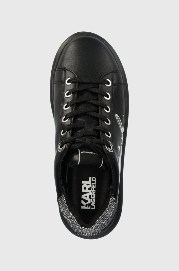 Karl Lagerfeld sneakersy skórzane KAPRI czarny KL62510A.00S