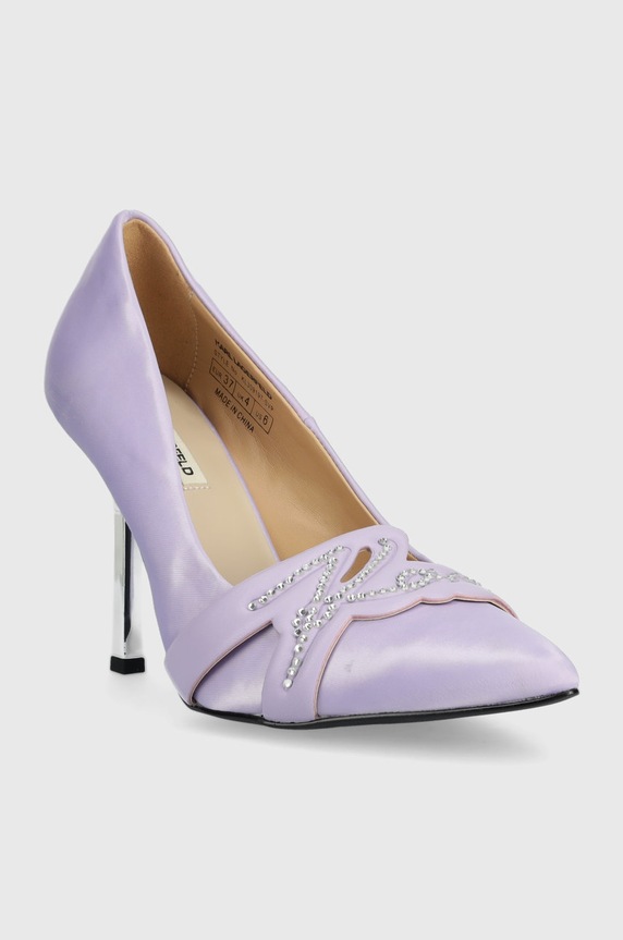 Karl Lagerfeld szpilki SARABANDE KL30919T.SVP fioletowy SS23