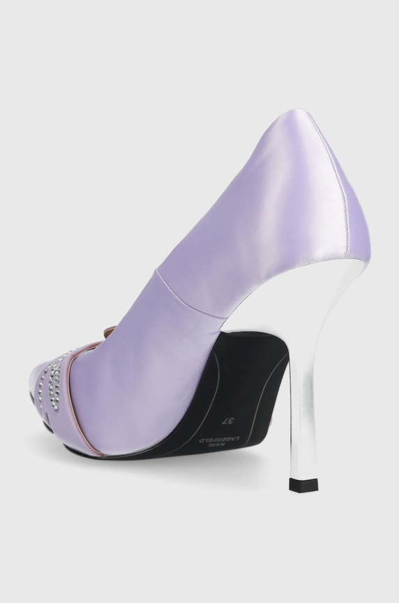 Obuwie Karl Lagerfeld szpilki SARABANDE KL30919T.SVP fioletowy