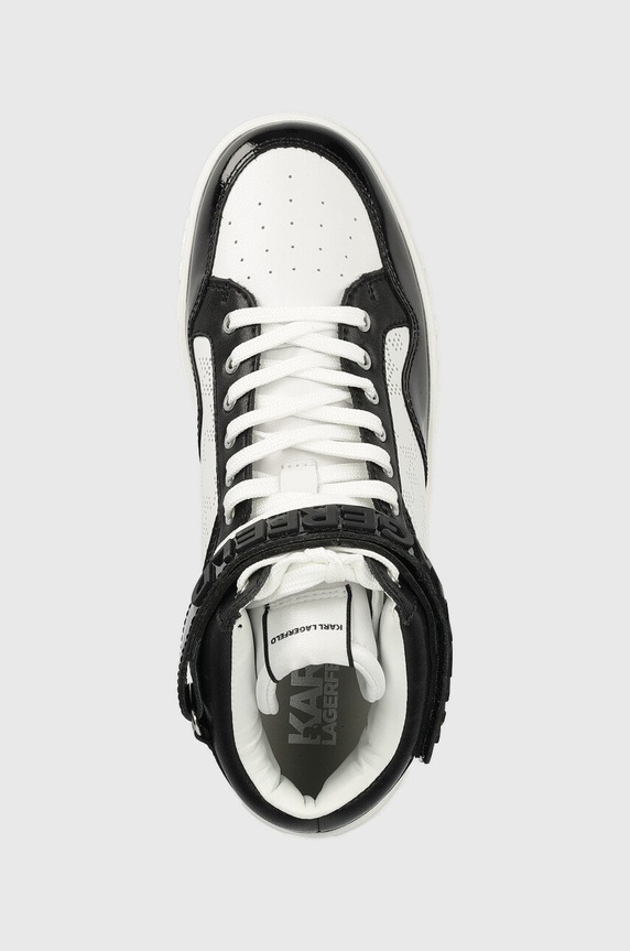Δερμάτινα sneakers Karl Lagerfeld KL61056 KUPSOLE III μαύρο KL61056.001