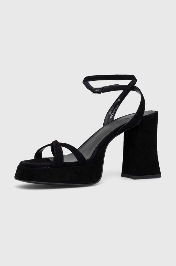 Semišové sandále HUGO Vicky 50487944.001 čierna SS23