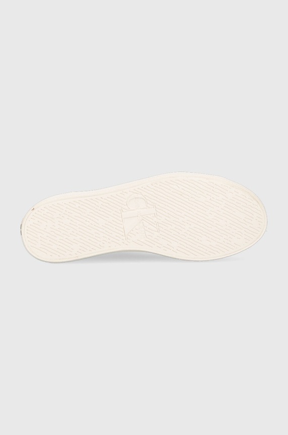 Πάνινα παπούτσια Calvin Klein Jeans VULC FLATFORM ESSENTIAL MONO VULC FLATFORM ESSENTIAL MONO YW0YW01030 πράσινο