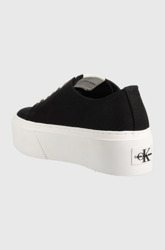 Scarpe Calvin Klein Jeans scarpe da ginnastica FLATFORM+ CUPSOLE LOW TXT YW0YW01033 nero