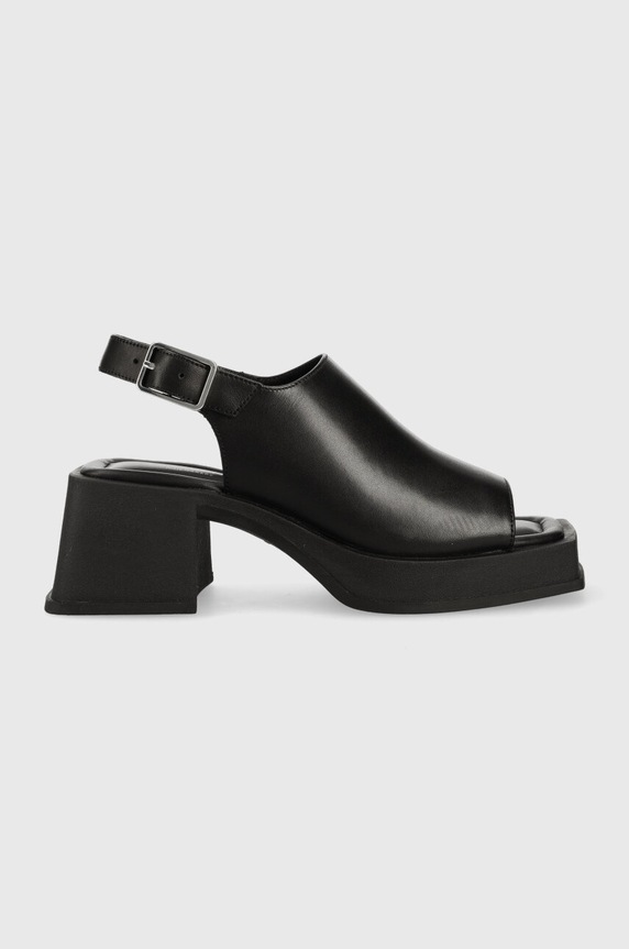 Vagabond Shoemakers sandały skórzane HENNIE słupek czarny 5537.101.20