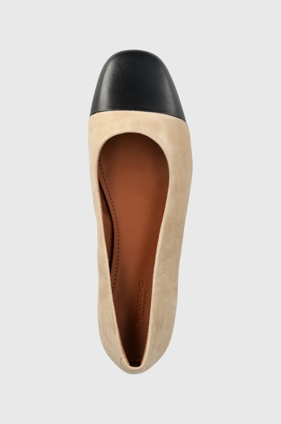 Vagabond Shoemakers baleriny skórzane JOLIN beżowy 5508.642.95