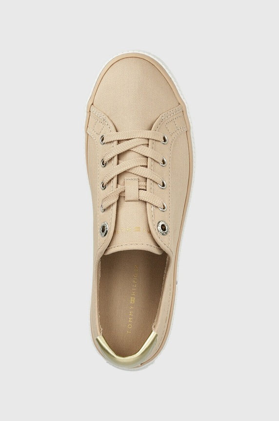 Tommy Hilfiger tenisówki LACE UP VULC SNEAKER beżowy FW0FW06957