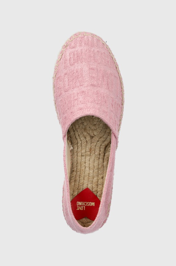 Love Moschino espadryle Scarpad Espam 35 różowy JA10313G1GJM1600