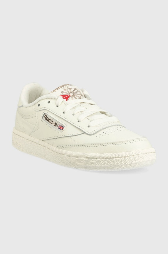 Reebok Classic sneakersy skórzane Club C 85 HQ0948.100025379 beżowy SS24