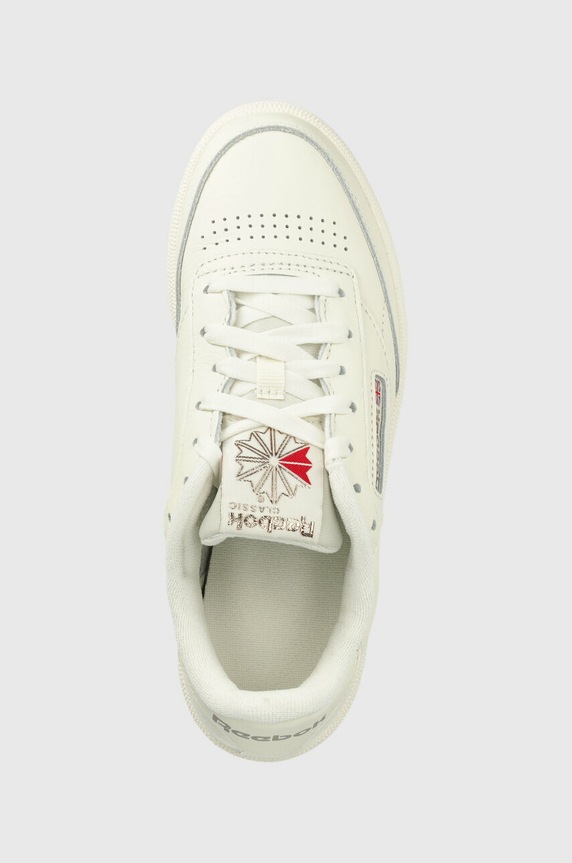 Reebok Classic sneakersy skórzane Club C 85 beżowy HQ0948.100025379