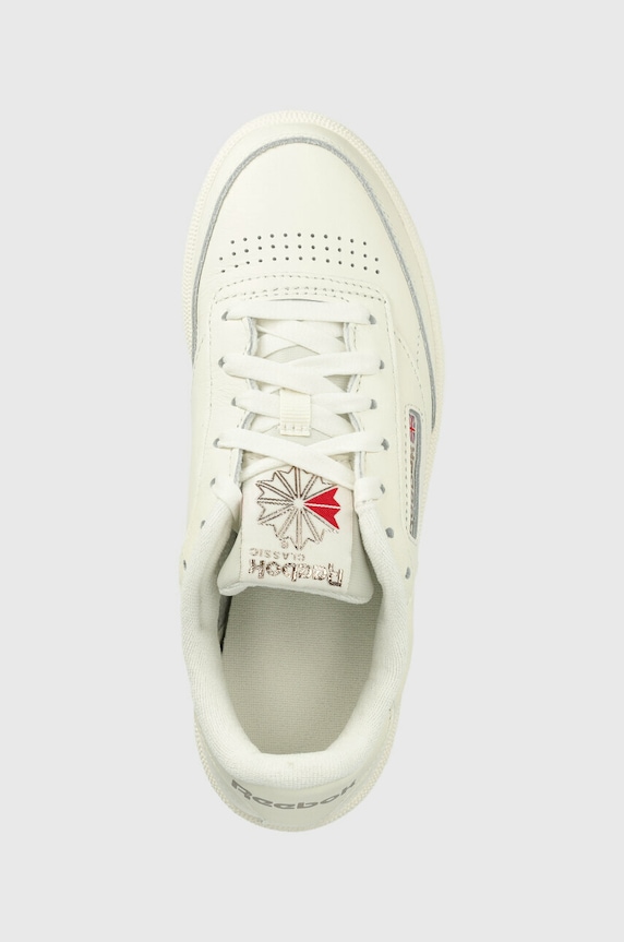 Reebok Classic sneakersy skórzane Club C 85 beżowy HQ0948.100025379